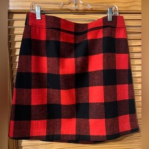 J Crew Buffalo Plaid skirt